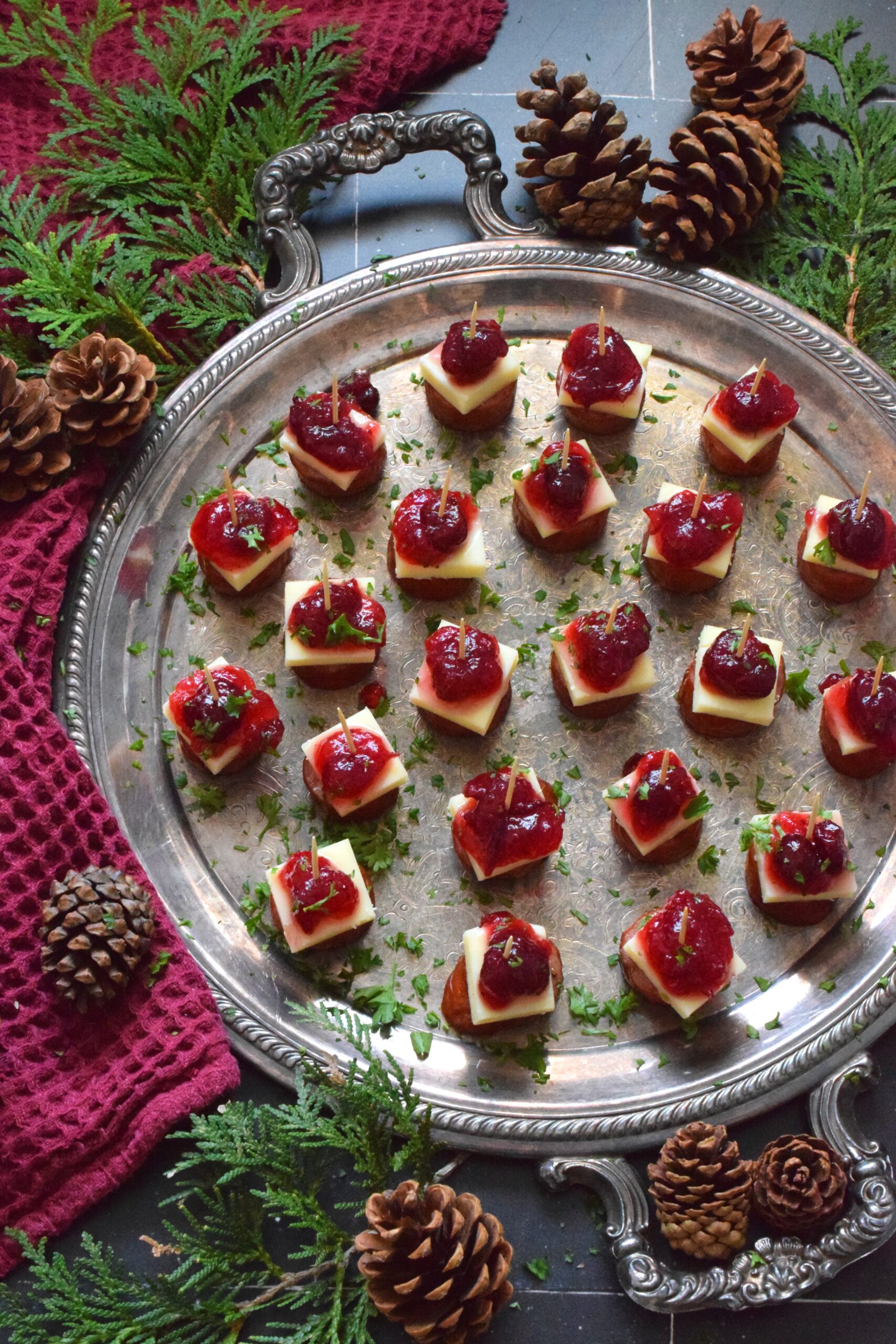 Confectionary Christmas appetizers